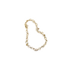 14k fairmined gold cable chain ring 