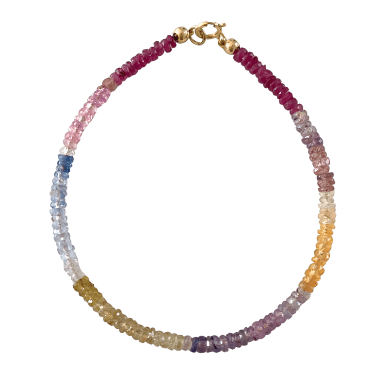 rainbow ombre sapphire bracelet