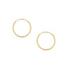 14k solid gold mini hoops, delicate and elegant