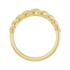 14k gold twisted rope ring