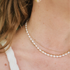 freshwater rice pearl necklace