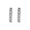 white gold 14k natural diamond huggie earrings 